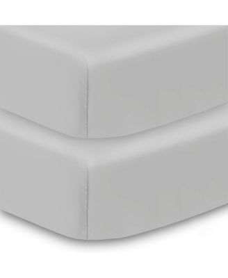 All-in-One Fitted Sheet & Waterproof Cover for 52" x 28" Crib Mattress (2-Pack)