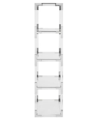 Hayley 62" Acrylic Bookshelf