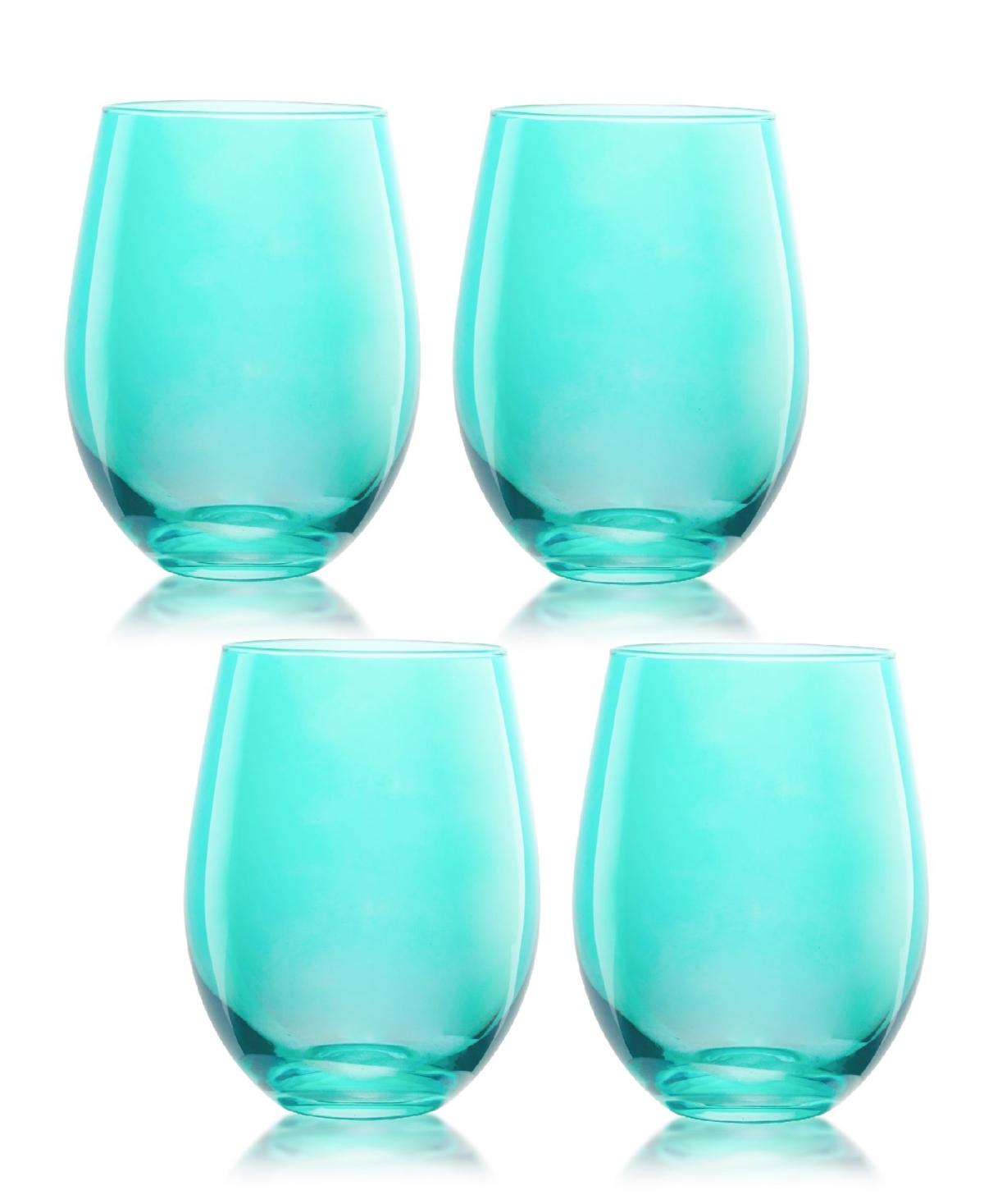 Carnival Stemless Wine Glasses, Set of 4