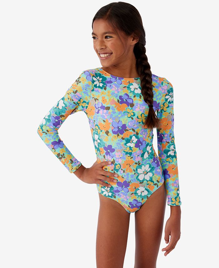 Macy s long 2024 sleeve swimsuit