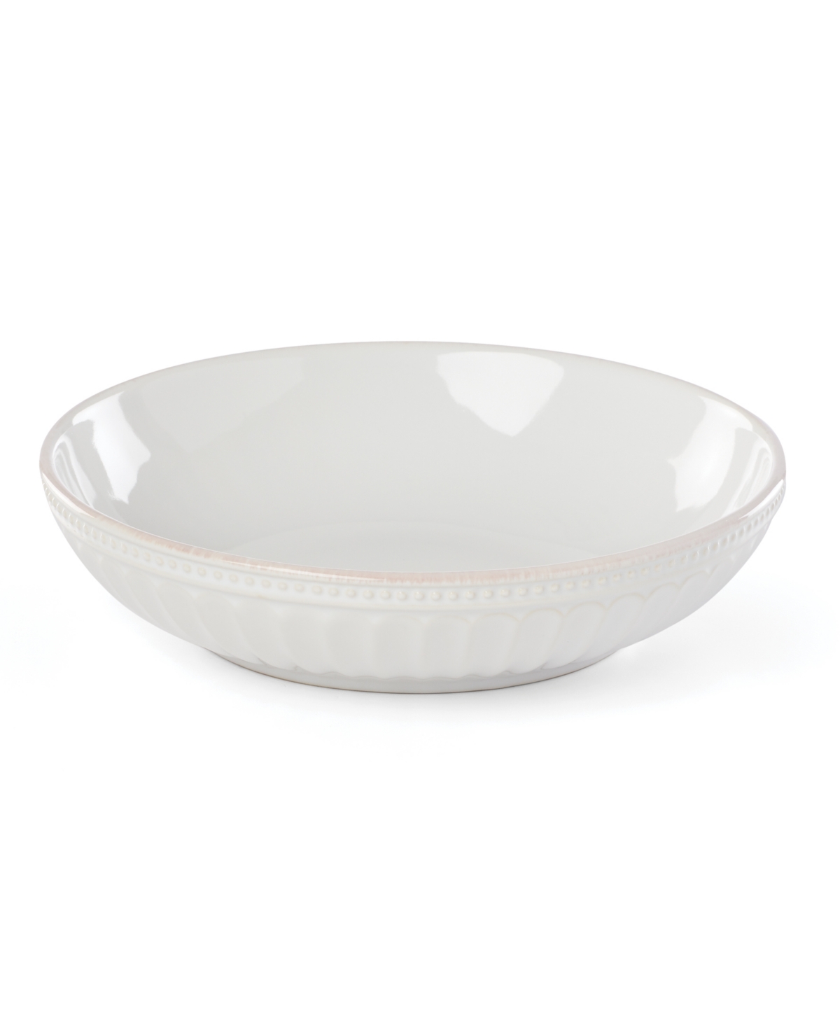 Lenox French Perle Groove Pasta Bowls, Set Of 4 In White