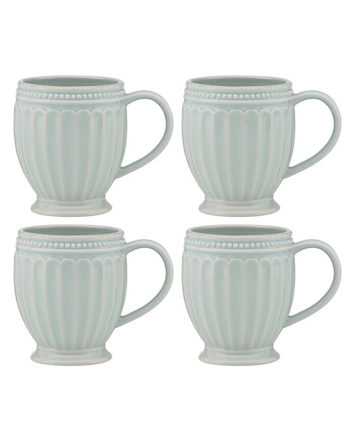 Lenox French Perle Groove Mugs, Set Of 4 Macy's