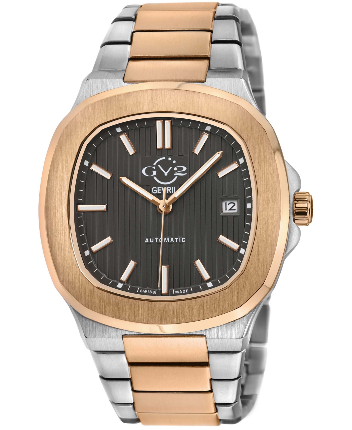 Gv2 By Gevril Men's Potente Automatic Two-tone Stainless Steel Watch 40mm In Two Tone