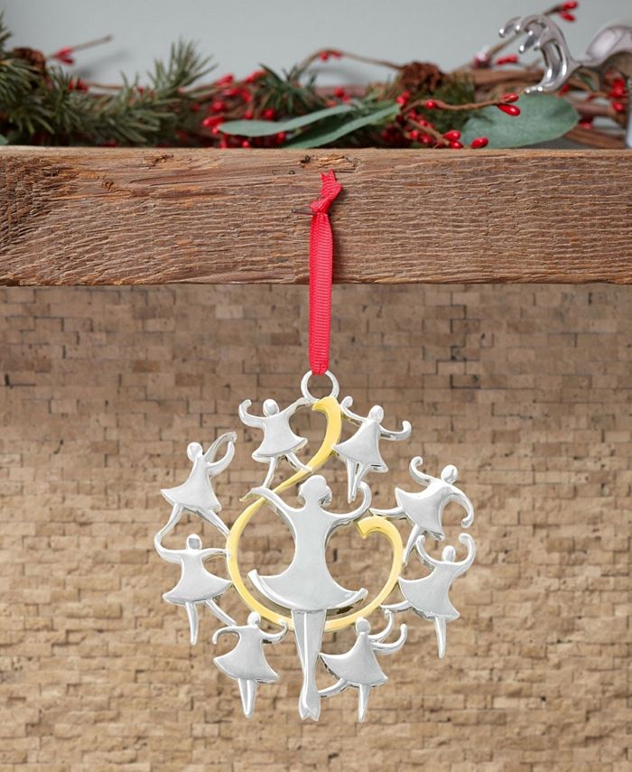 Nambé Twelve Days of Christmas Ornament, 9 Ladies Dancing Macy's