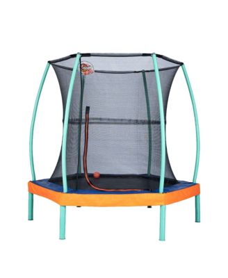 JumpKing 7' Trampoline with Mini Basketball Hoop