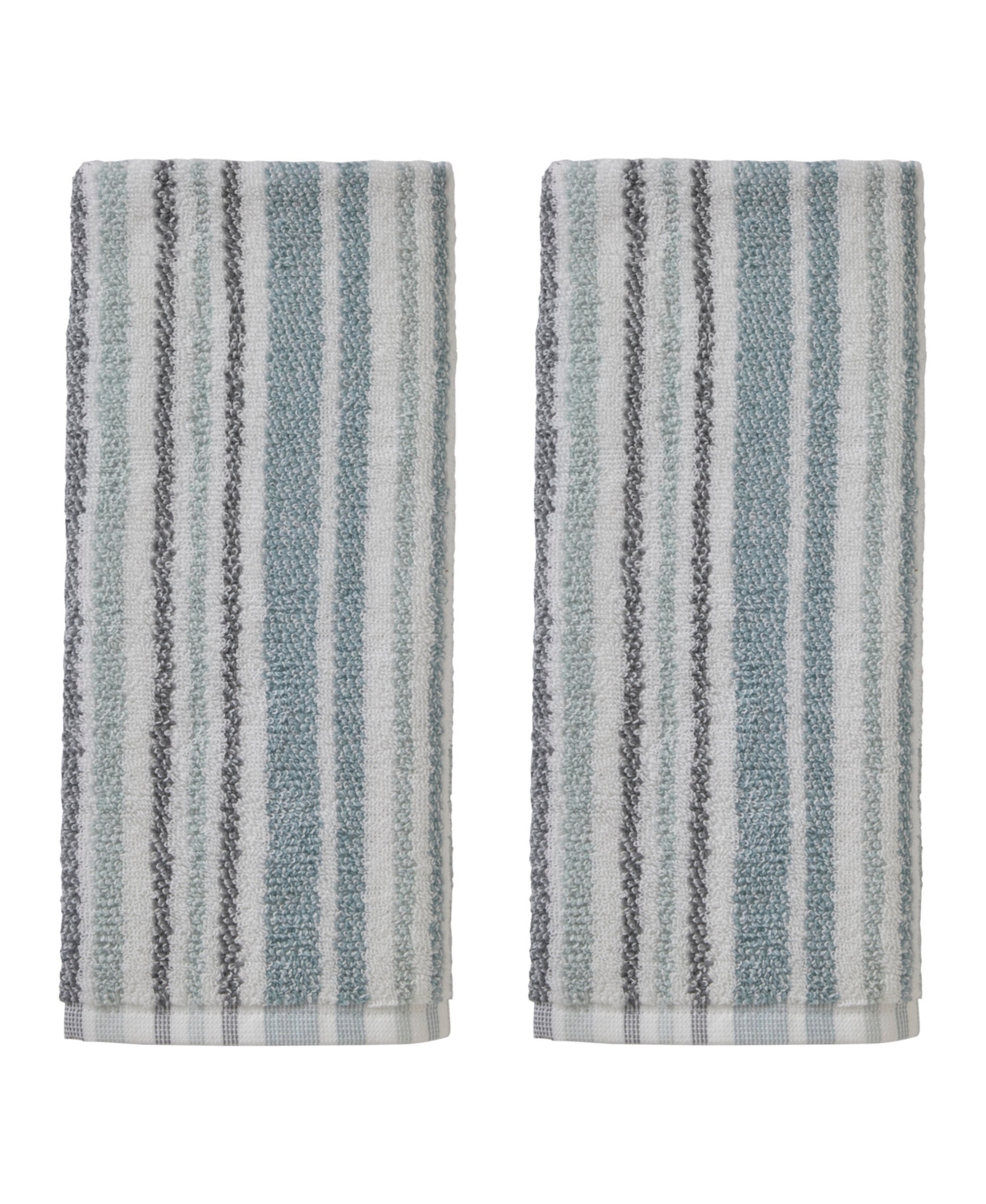 Skl Home Farmhouse Stripe Cotton 2 Piece Hand Towel Set, 26" X 16" In Multi
