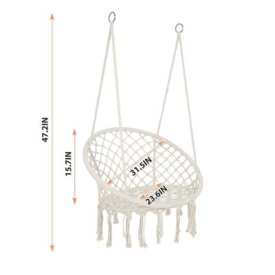 Macrame Hammock Swing Chair (330 lbs)