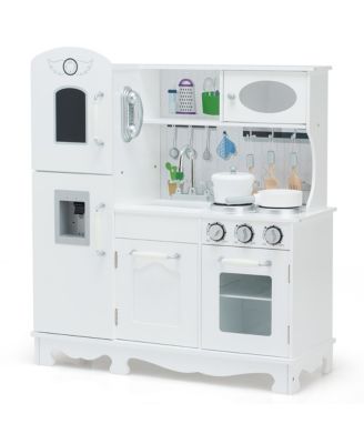 Play Kitchen Pretend Play Cookware Set Toys for Kids w/ Water Dispenser