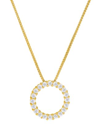 Macy's - Diamond Open Circle 18" Pendant Necklace (1/2 ct. t.w.)