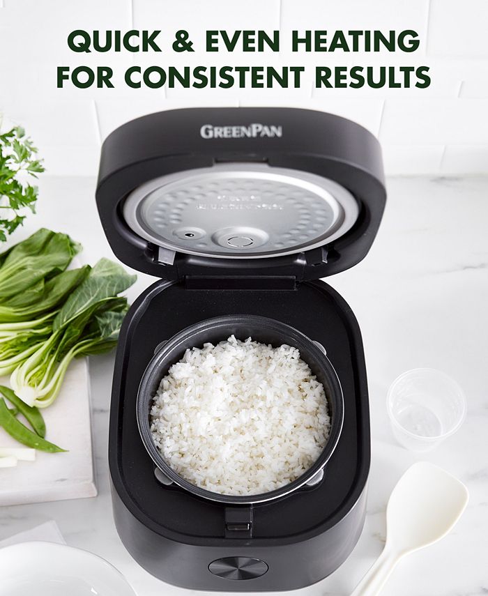 GreenPan 8Cup Ceramic Nonstick Electric Rice Cooker Macy