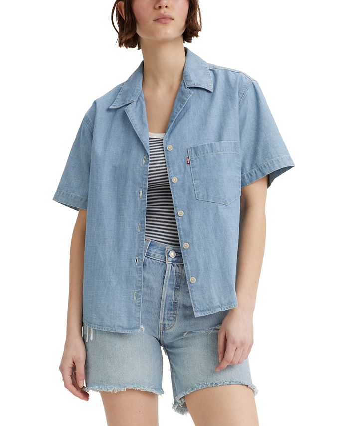 Womens denim shirts at macy's discount
