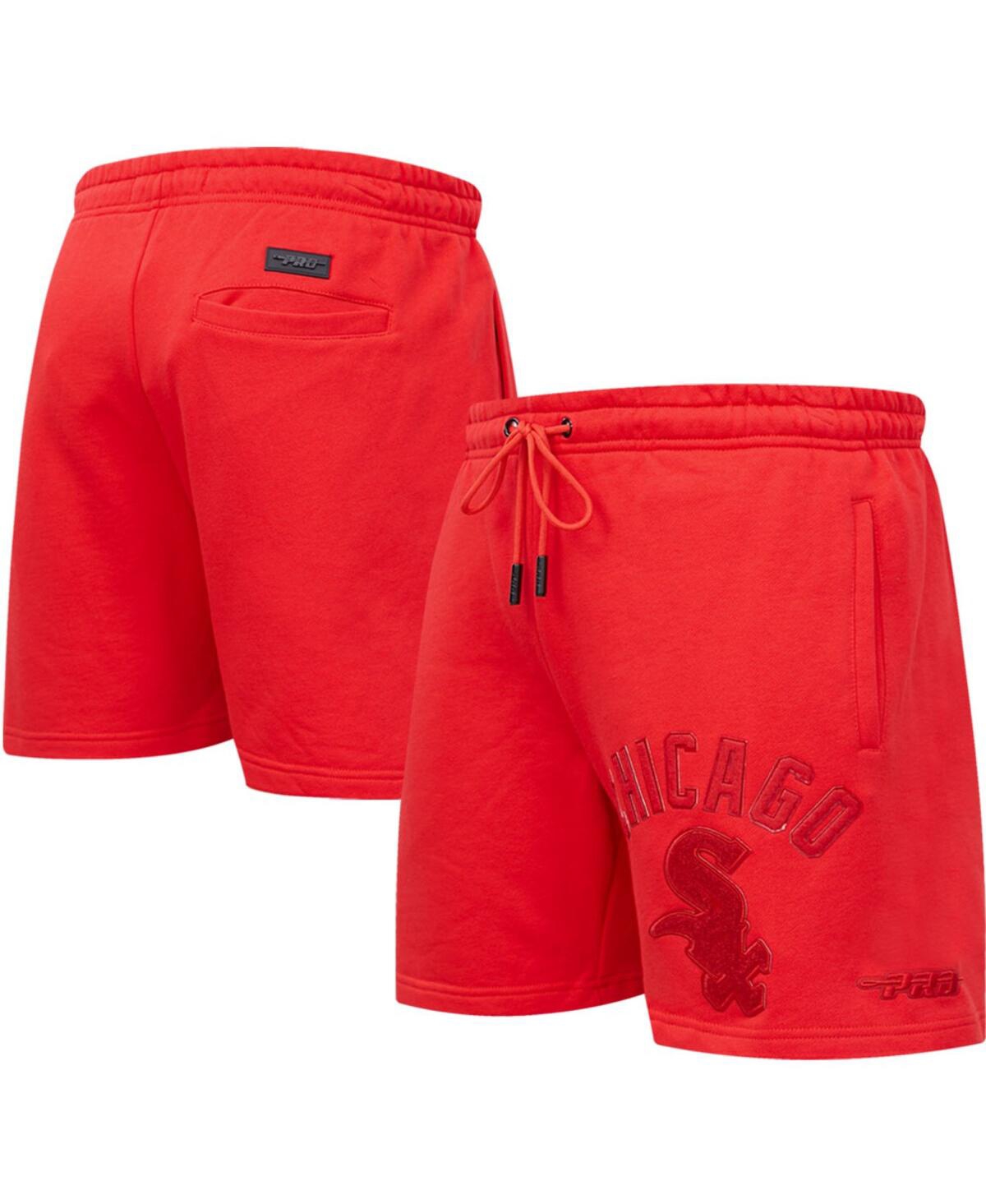 Shop Pro Standard Men's  Chicago White Sox Triple Red Classic Shorts
