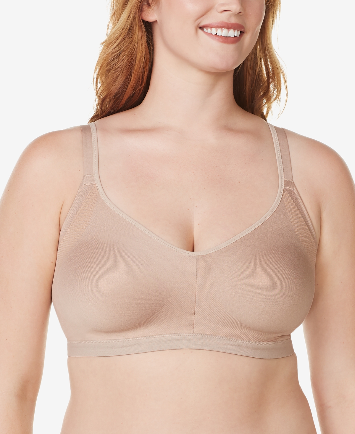 Warners Easy Does It Underarm-Smoothing with Seamless Stretch Wireless Lightly Lined Comfort Bra RM3911A - Smoke