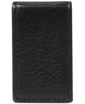Men's Pebbled Leather Money Clip