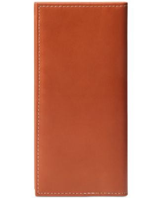 Men's Burnished Leather Narrow Wallet