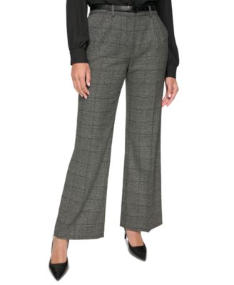 Calvin Klein - Petite Menswear Wide-Leg Pants