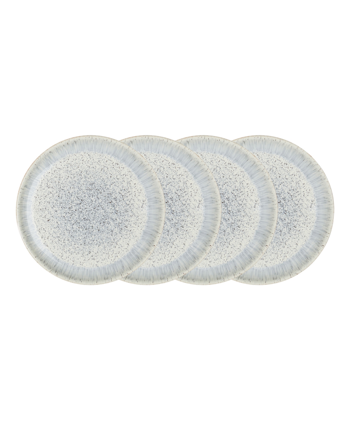 Halo Speckle Dinner Plates, Set of 4 - Blue/Gray