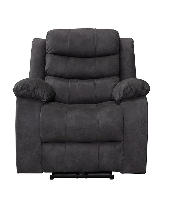 Fc Design Manual Recliner With Overstuffed Cushions And Pillow Top