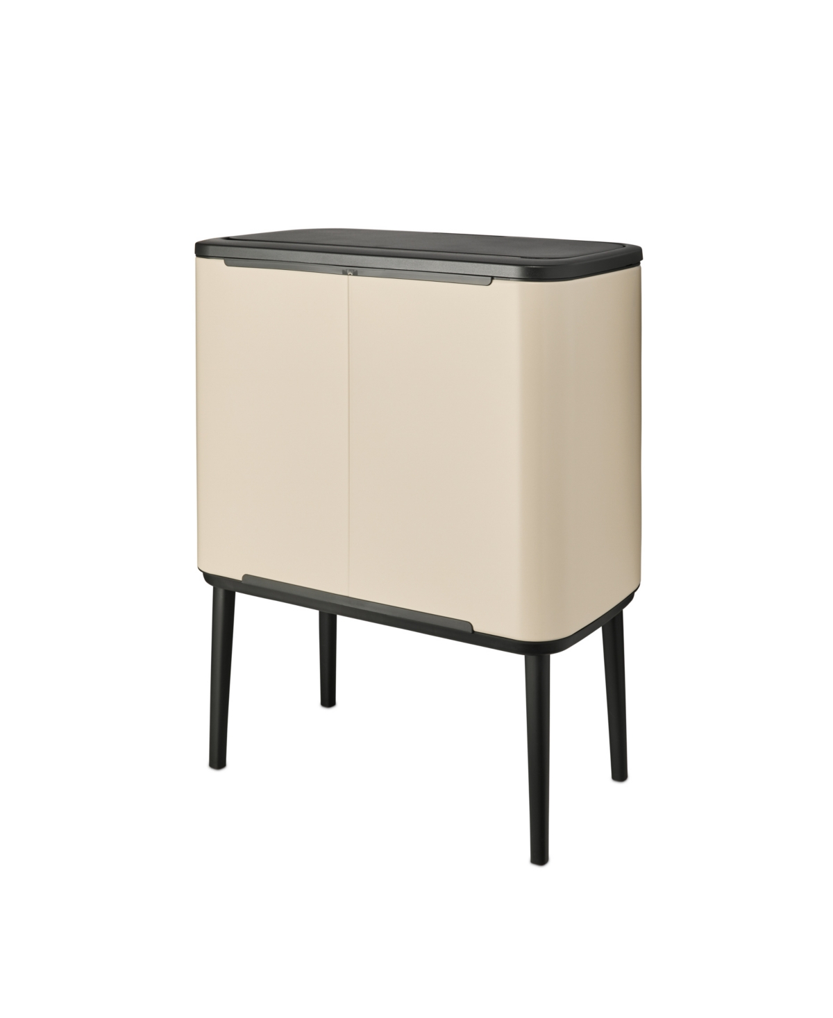 Brabantia Bo Touch Top Dual Compartment Trash Can, 3 Plus 6 Gallon, 11 Plus 23 Liter In Soft Beige
