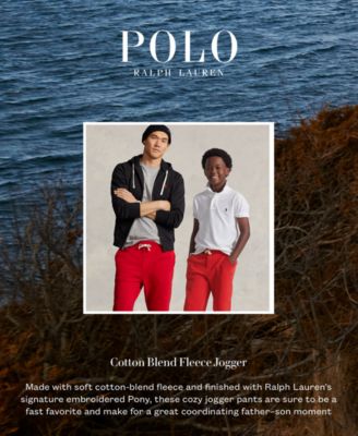 Boys' 8-20 Cotton Fleece Drawstring Joggers