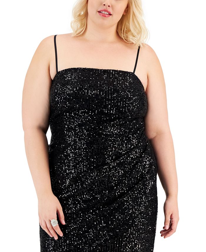 Spaghetti Straps Long Chiffon Dresses Emerald Plus Size