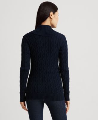 Women's Buckled Cotton Sweater