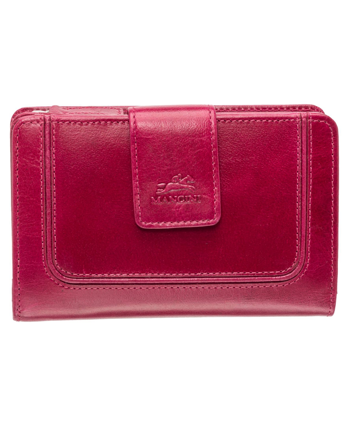 Mancini South Beach Rfid Secure Mini Clutch Wallet In Pink
