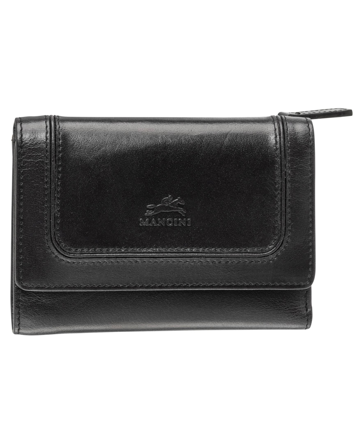 Mancini South Beach Rfid Secure Mini Clutch Wallet In Black
