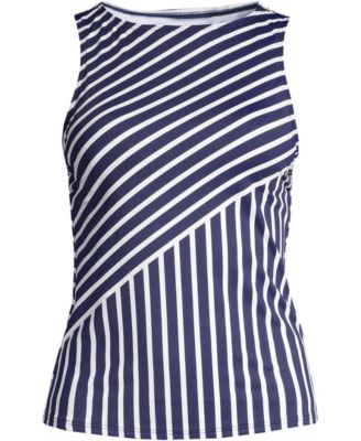 Women's High Neck UPF 50 Sun Protection Modest Tankini Swimsuit Top
