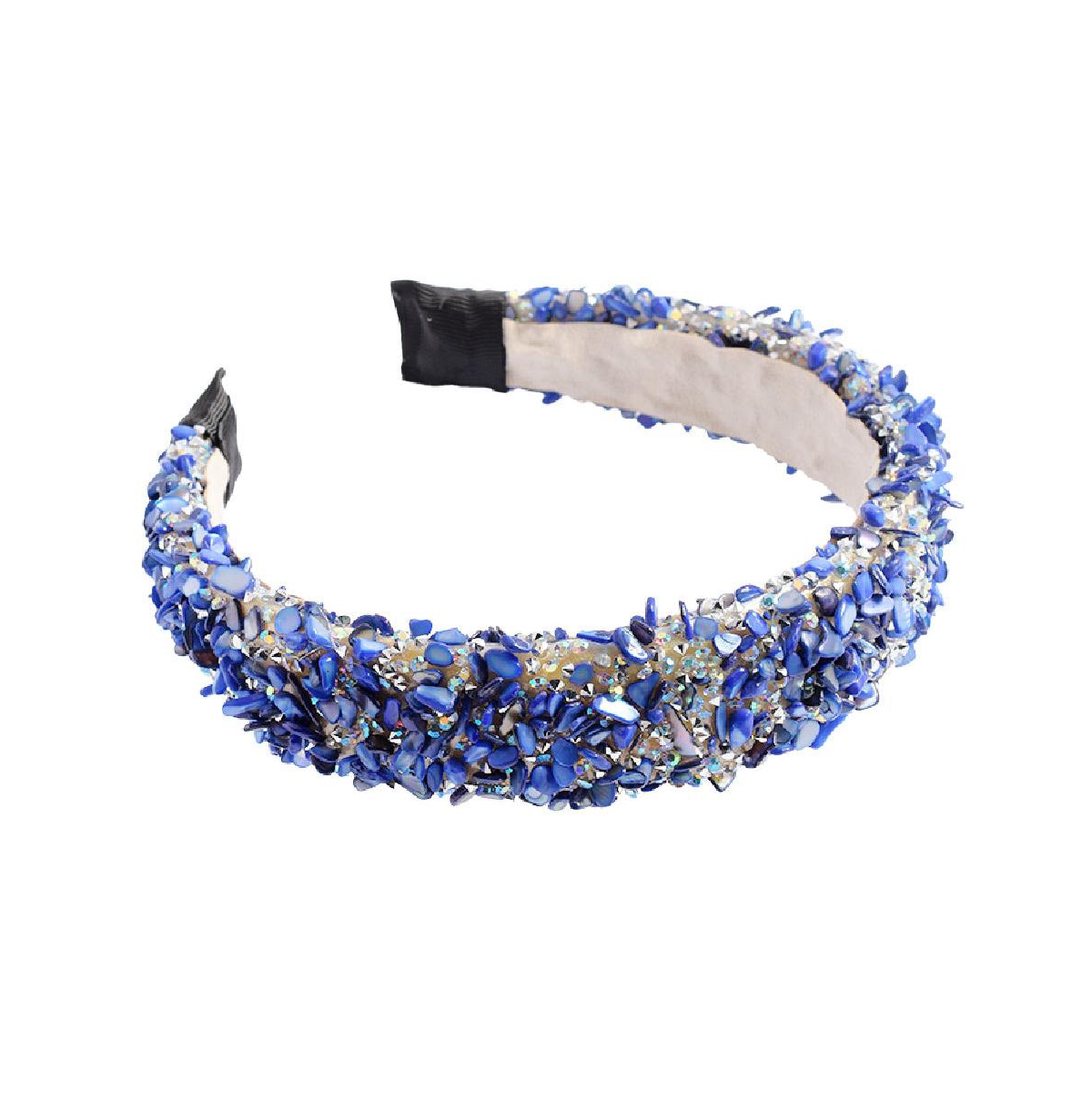 Women's All That Glitters Headband - Blue + Silver - Blue + silver