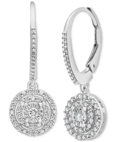 1-1/4-ct.-Halo Pear shape Diamond-Earrings, - Earring Studs with Halo –