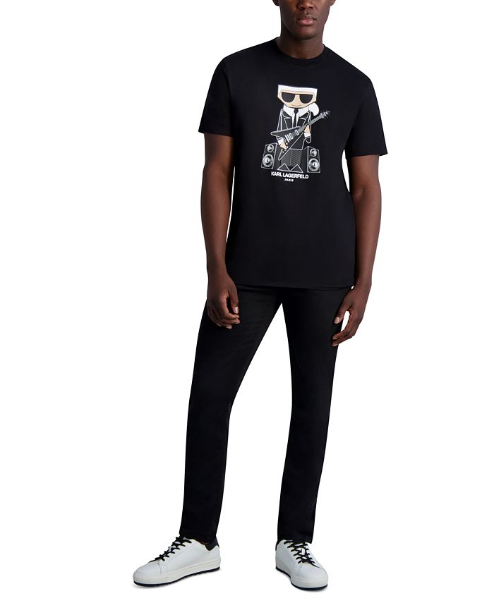 KARL LAGERFELD PARIS Men's Rockstar Karl SlimFit Graphic TShirt