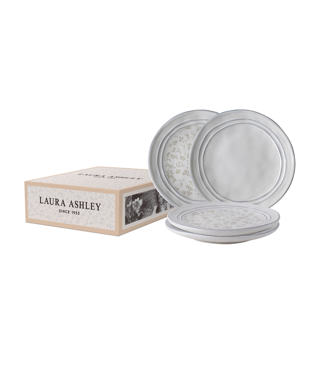 Artisan Set of 4 Petit plate, Service for 4 - White