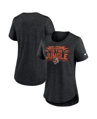 Women's Nike Heather Black Cincinnati Bengals Fashion Tri-Blend T-Shirt