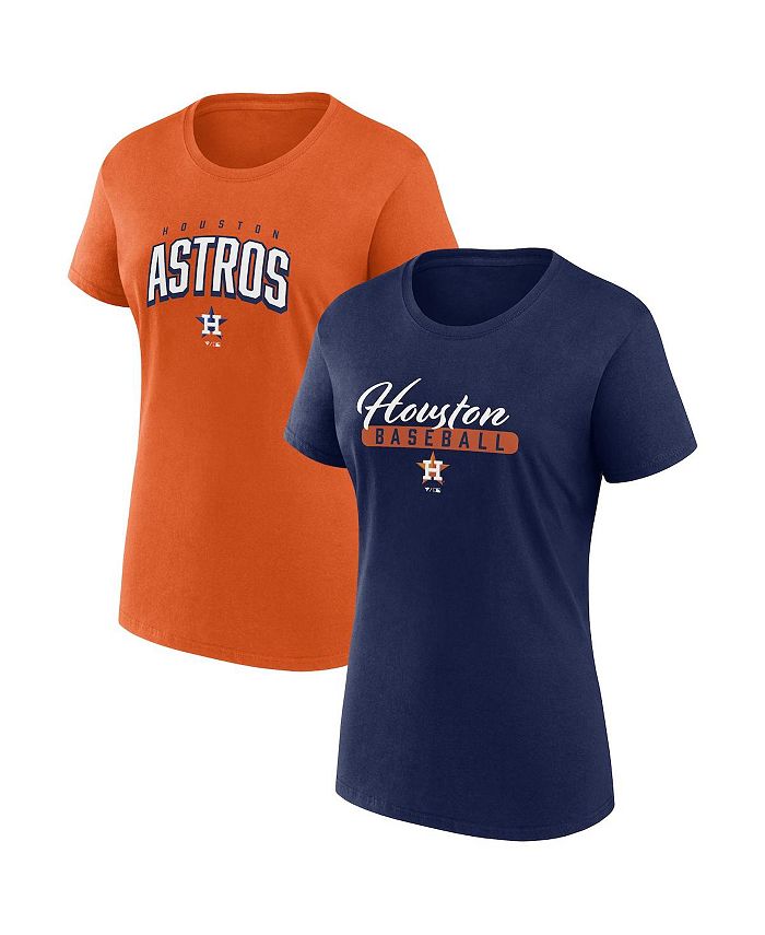 Lids Houston Astros Fanatics Branded Women's Fan T-Shirt Combo Set -  Navy/Orange