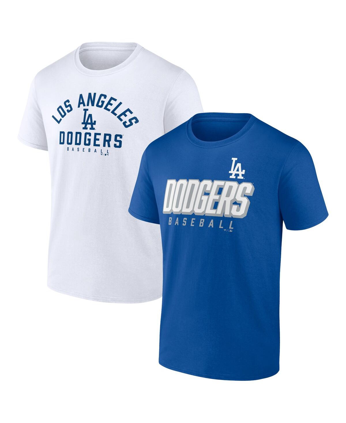 Fanatics Branded Royal/white Los Angeles Dodgers Player Pack T-shirt Combo Set In Royal,white