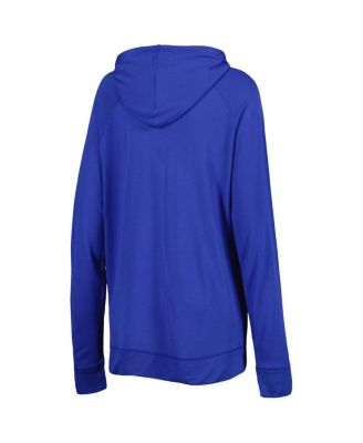 Women's Royal Chicago Cubs Pre-Game Raglan Pullover Hoodie