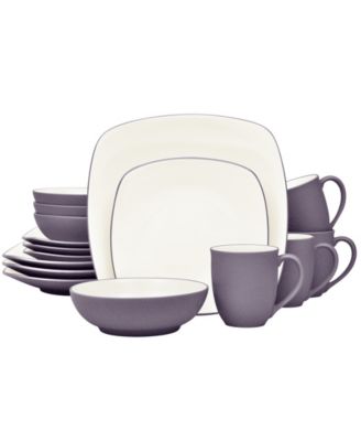 Colorwave Square 16 Pc. Dinnerware Set, Service for 4
