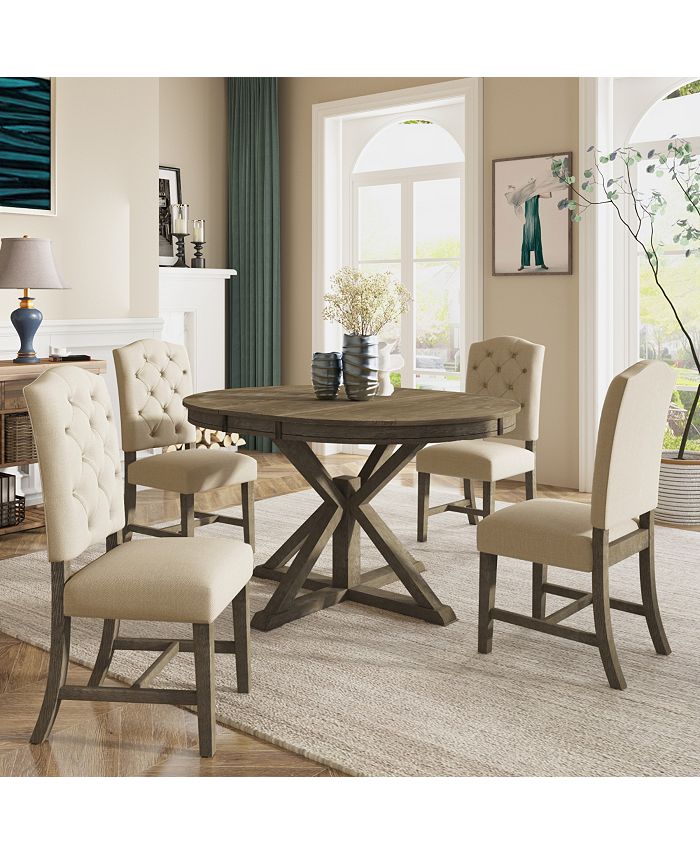 Macys oval sales dining table