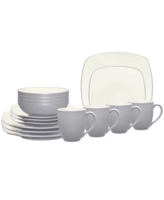 Colorwave Square 16 Pc. Dinnerware Set, Service for 4