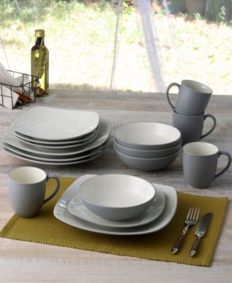 Colorwave Square 16 Pc. Dinnerware Set, Service for 4
