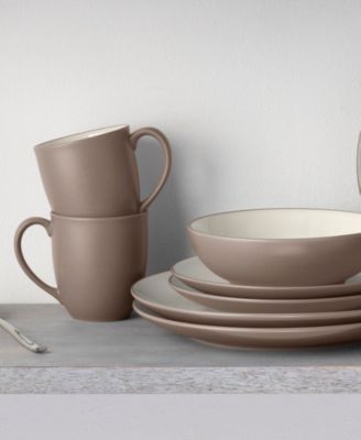 Colorwave Coupe 16 Pc. Dinnerware Set, Service for 4