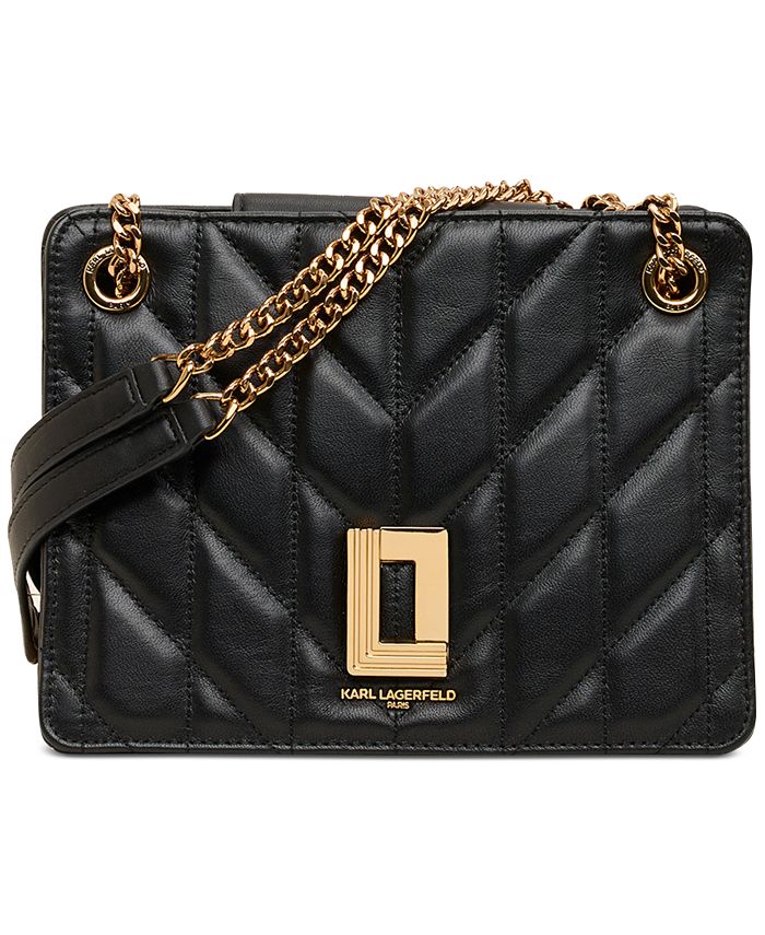 KARL LAGERFELD PARIS Lafayette Small Leather Shoulder Bag Macy's
