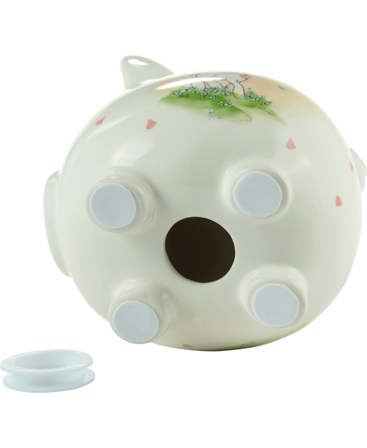 Precious Moments Jesus Loves Me Pink Ceramic Bank