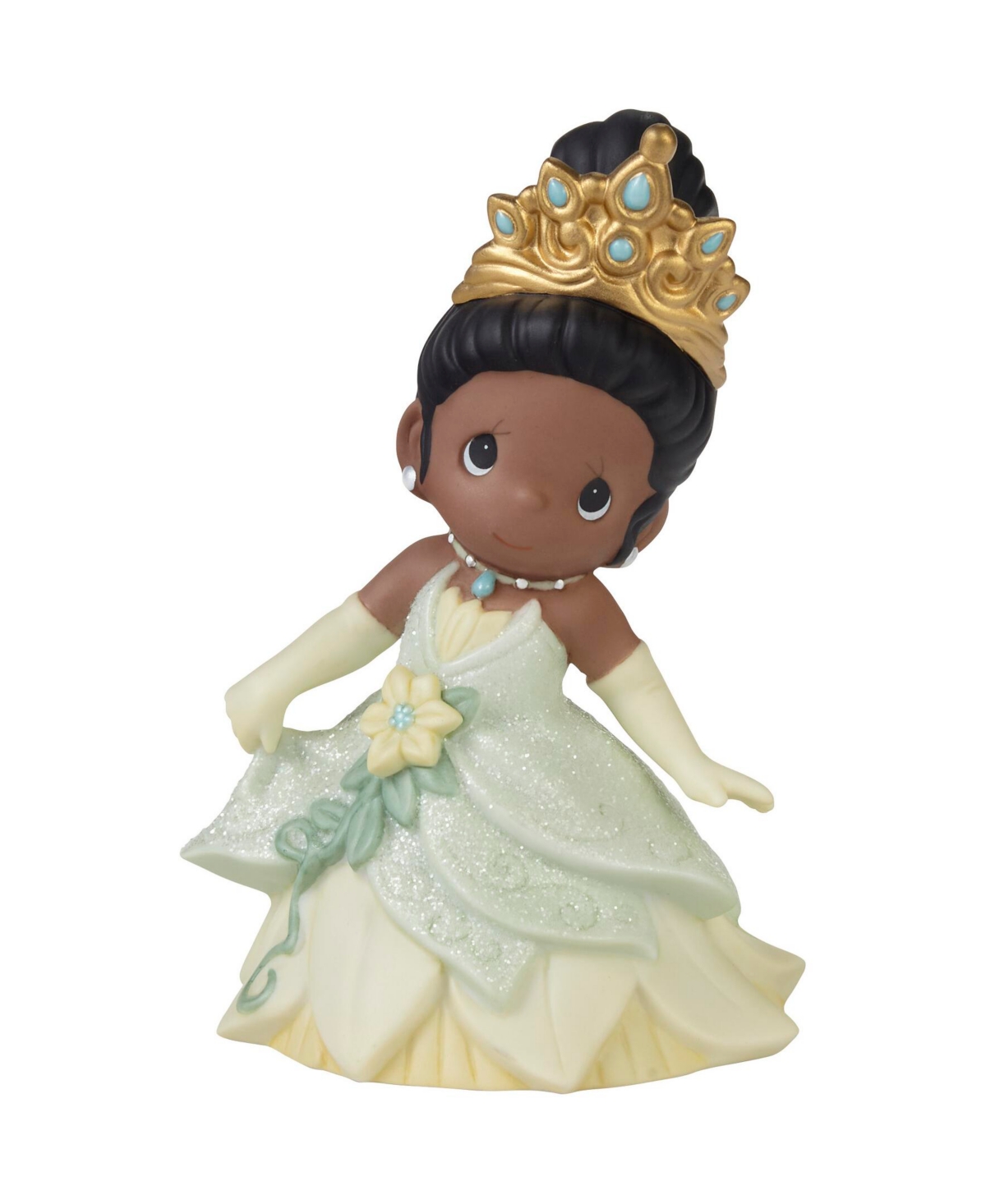 Precious Moments Happily Ever After Disney Tiana Bisque Porcelain Figurine In Multicolored
