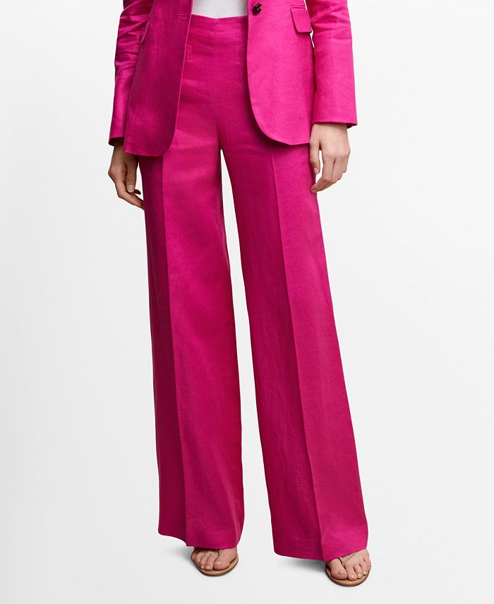 MANGO Women's Linen Suit Trousers - Macy's