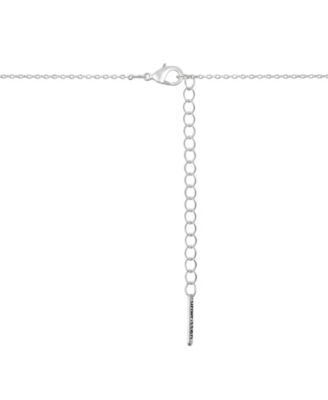 Multi Stone Heart and Key Necklace