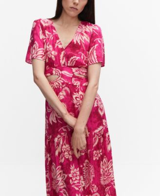 white christmas dresses KAAREM - Mango Pine Overlap Side Slit Maxi Dress main image 0