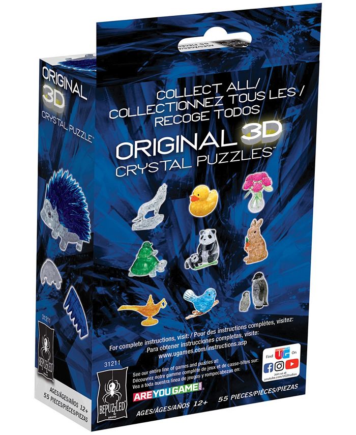 University Games Bepuzzled 3D Crystal Puzzle Hedgehog, 55 Pieces Macy's