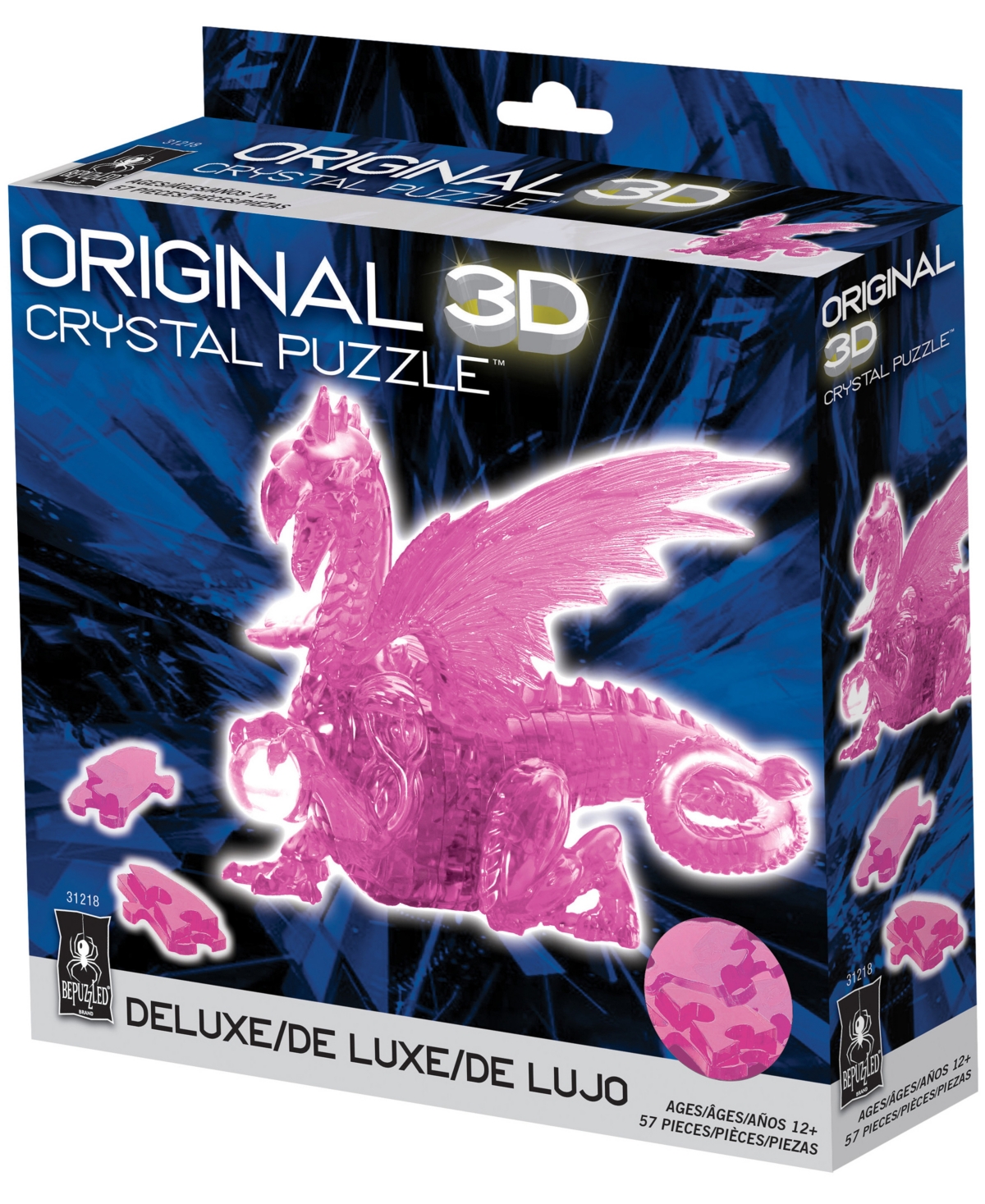 Shop University Games Bepuzzled 3d Crystal Puzzle Dragon, 57 Pieces In No Color